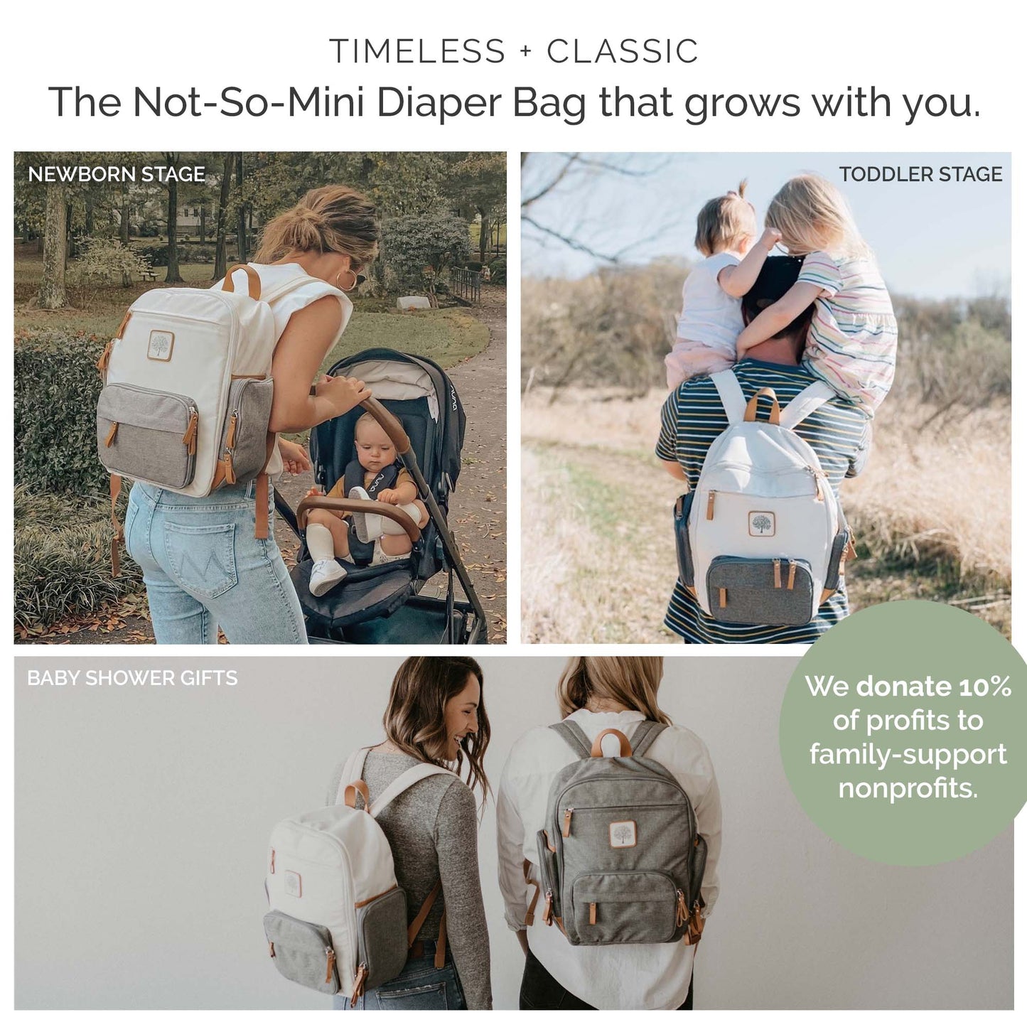Birch Bag Mini - Diaper Backpack by Parker Baby Co., product view 5