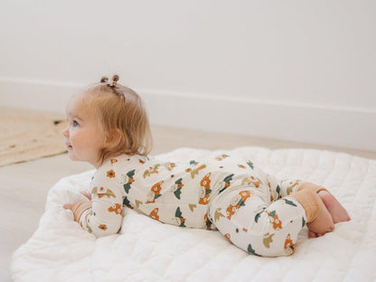 Boho Bats Bamboo Zippy Romper by Little Joy Co., product view 4