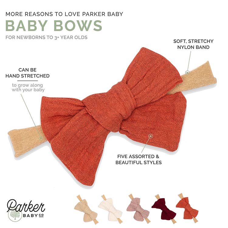 Maple Set - Bows and Headbands - 5 Pack by Parker Baby Co., product view 3