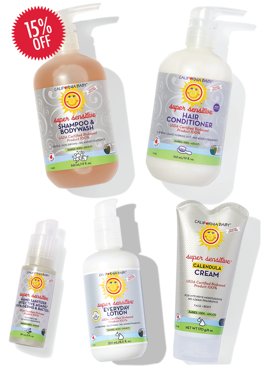 (No added fragrance)™ Sensitive Skin Bath Essentials by California Baby