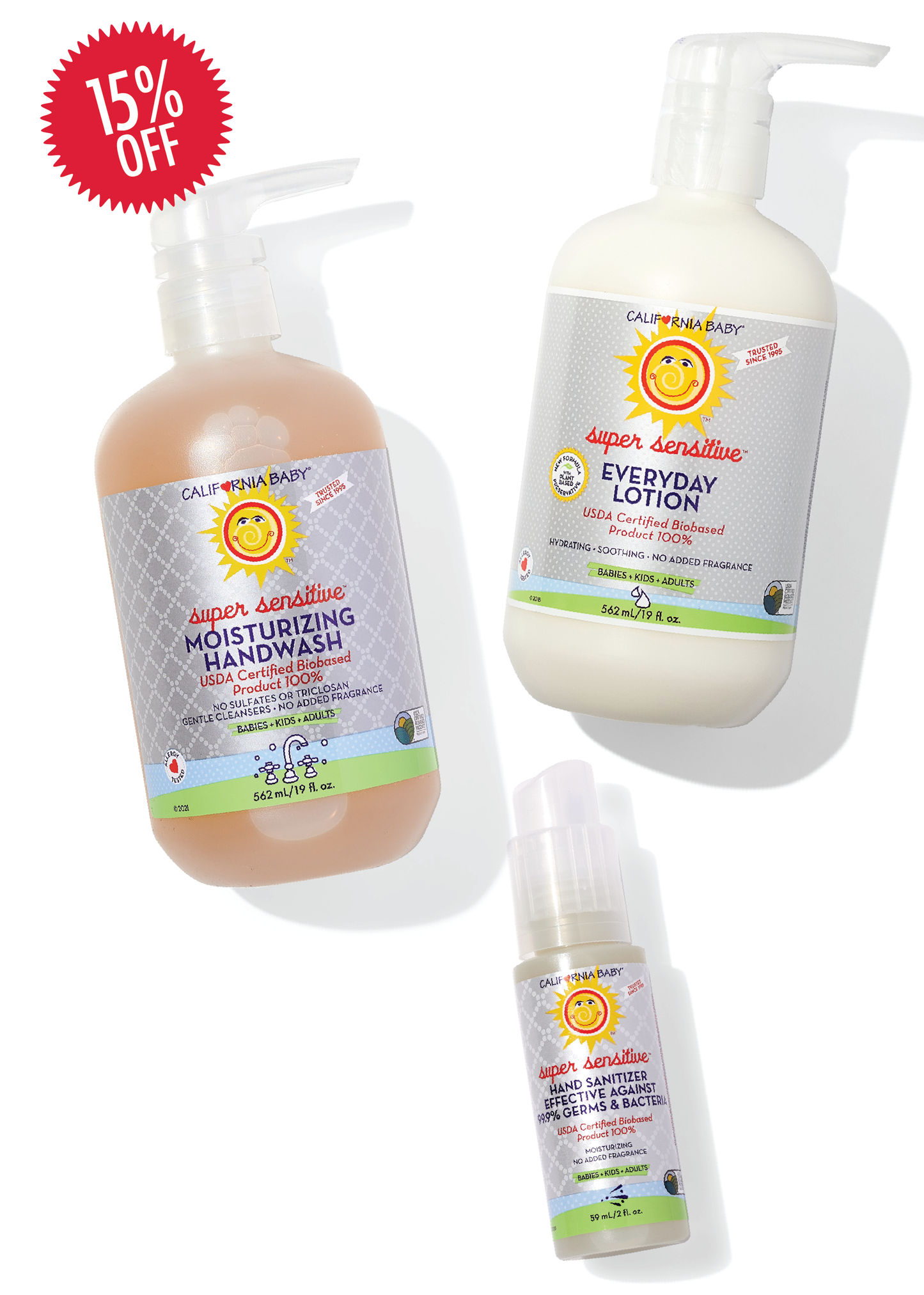 (No added fragrance)™ Soft & Clean Hands Kit by California Baby