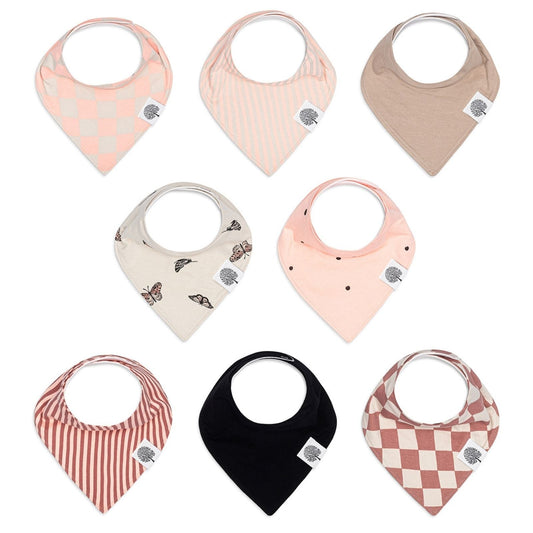 Butterfly Bandana Bib Set (8 pack) by Parker Baby Co.
