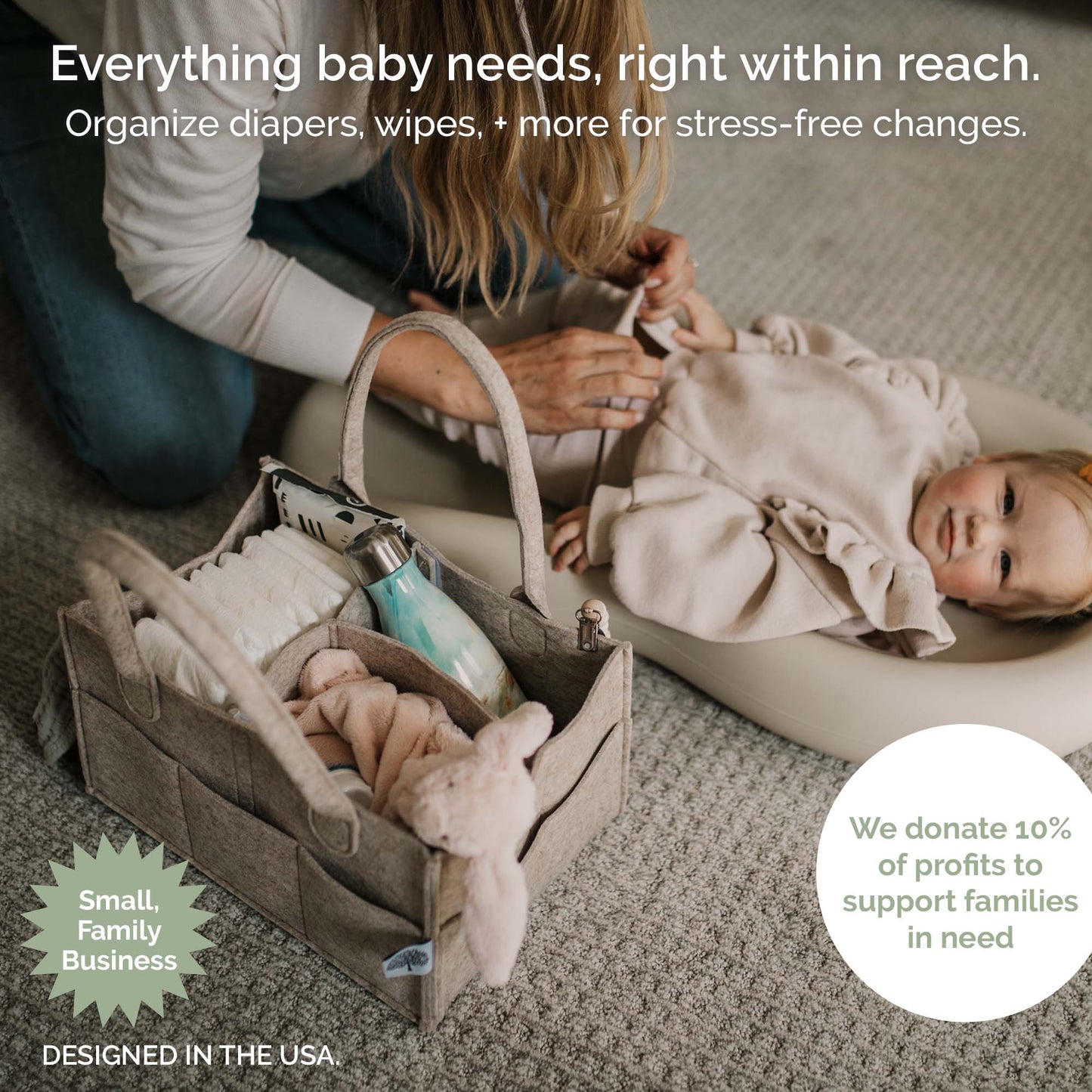 Diaper Caddy by Parker Baby Co., product view 2