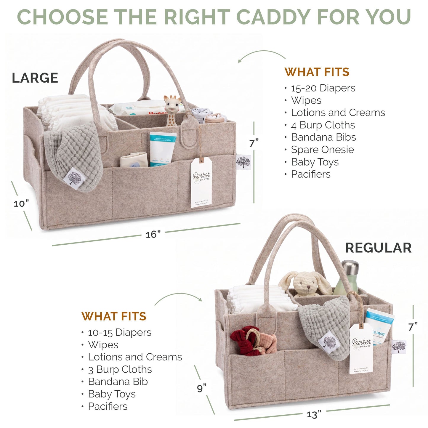 Diaper Caddy by Parker Baby Co., product view 3
