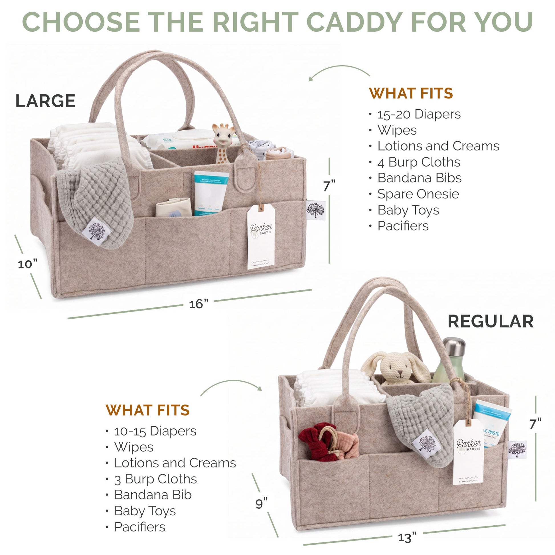 Diaper Caddy by Parker Baby Co., product view 3