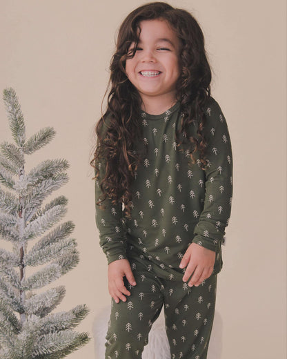 Christmas Tree Bamboo Pajamas - 2pc Set by Little Joy Co., product view 10