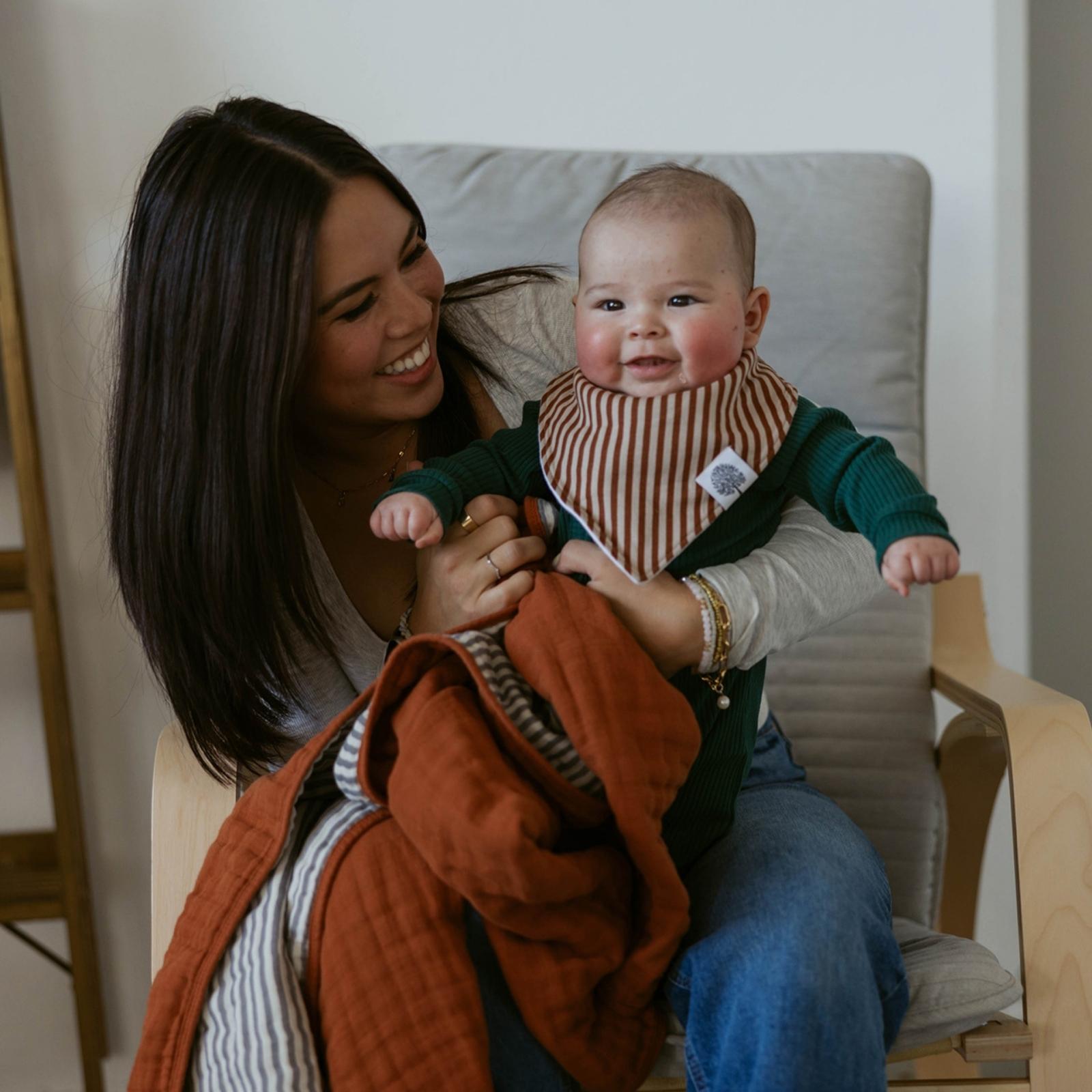 Clay Bandana Bib Set (8 pack) by Parker Baby Co., product view 12