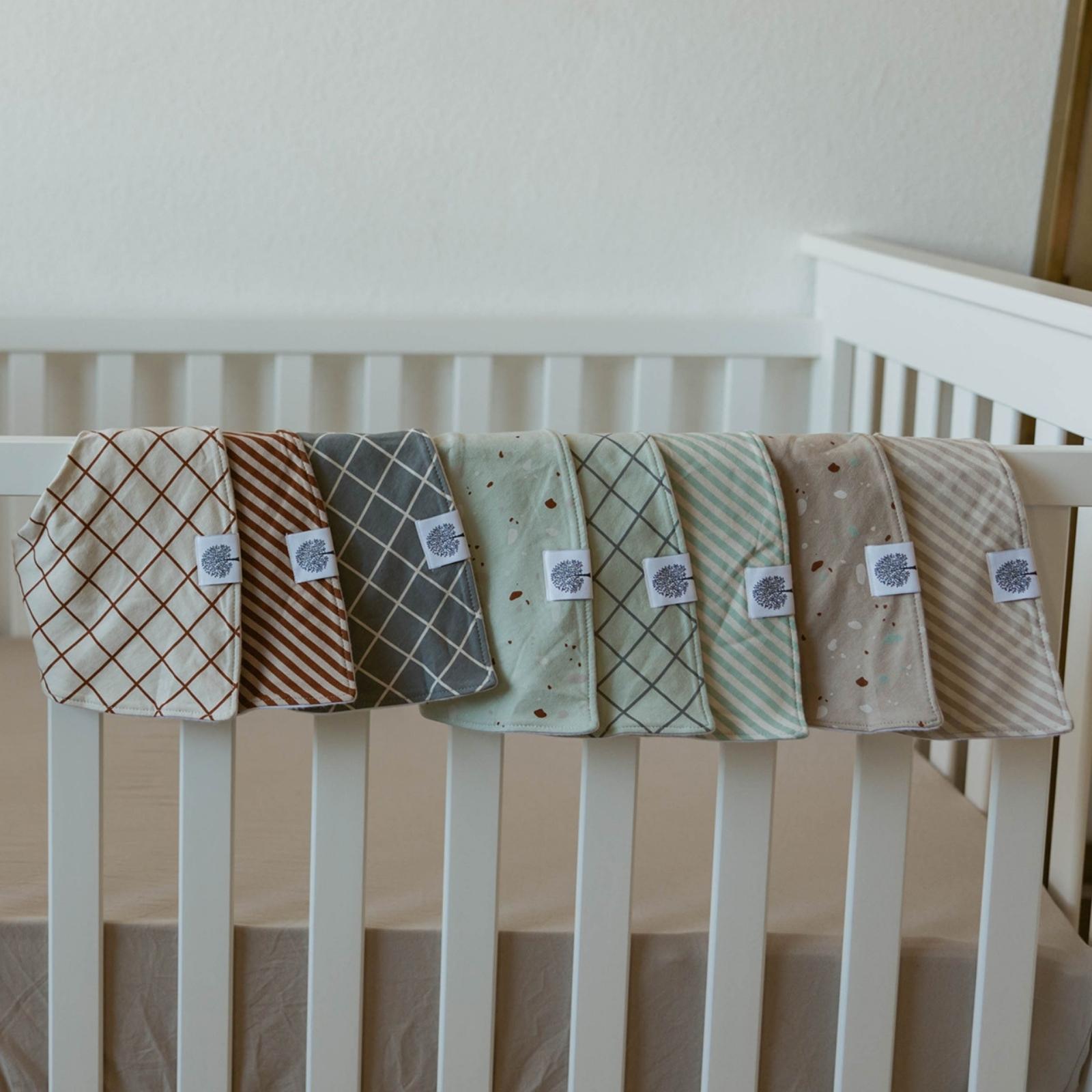 Clay Bandana Bib Set (8 pack) by Parker Baby Co., product view 6