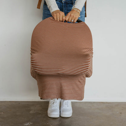 Multi-use Cover, Clay Stripe by Parker Baby Co., product view 11