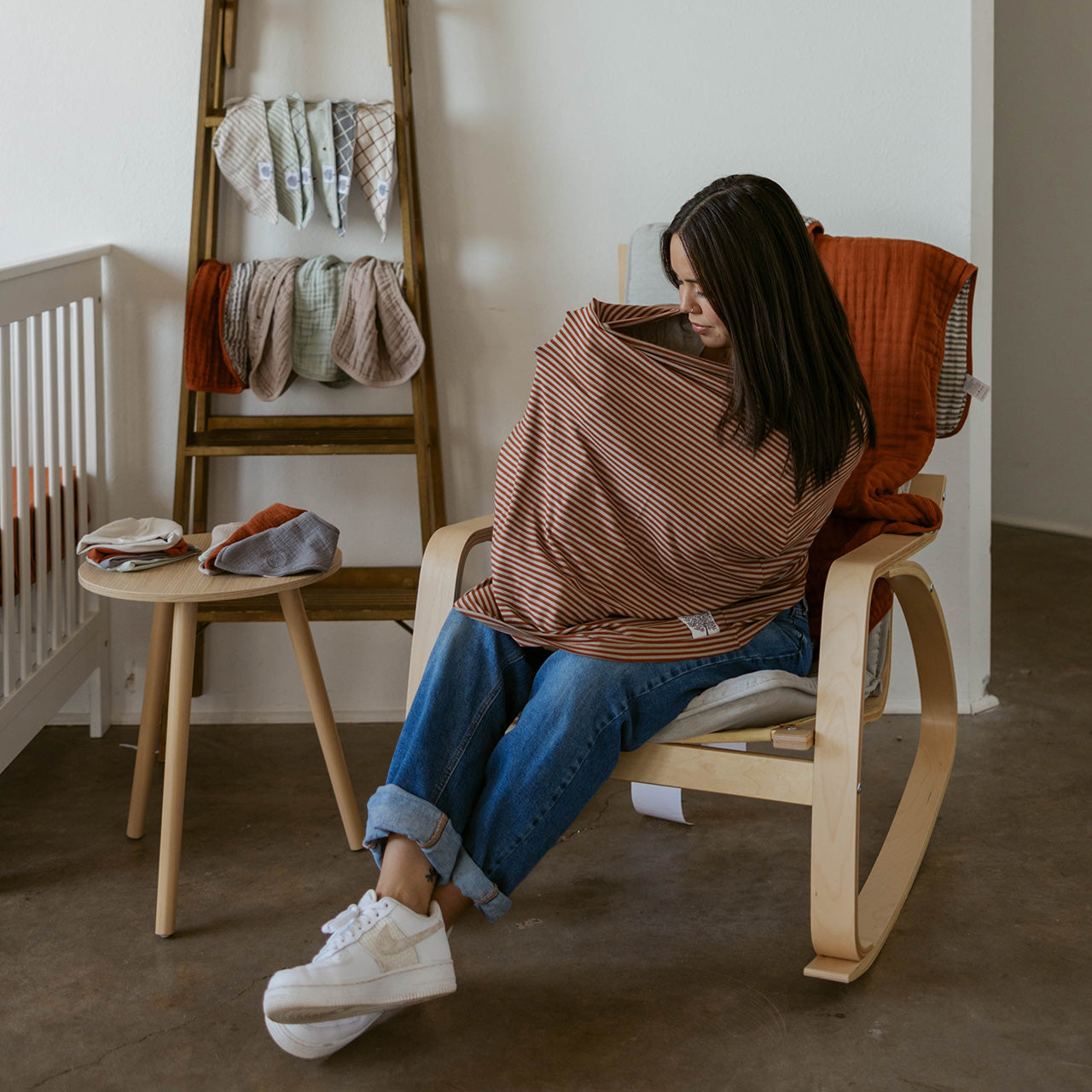 Multi-use Cover, Clay Stripe by Parker Baby Co., product view 8