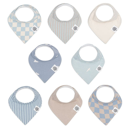 Cloud Bandana Bib Set (8 pack) by Parker Baby Co.