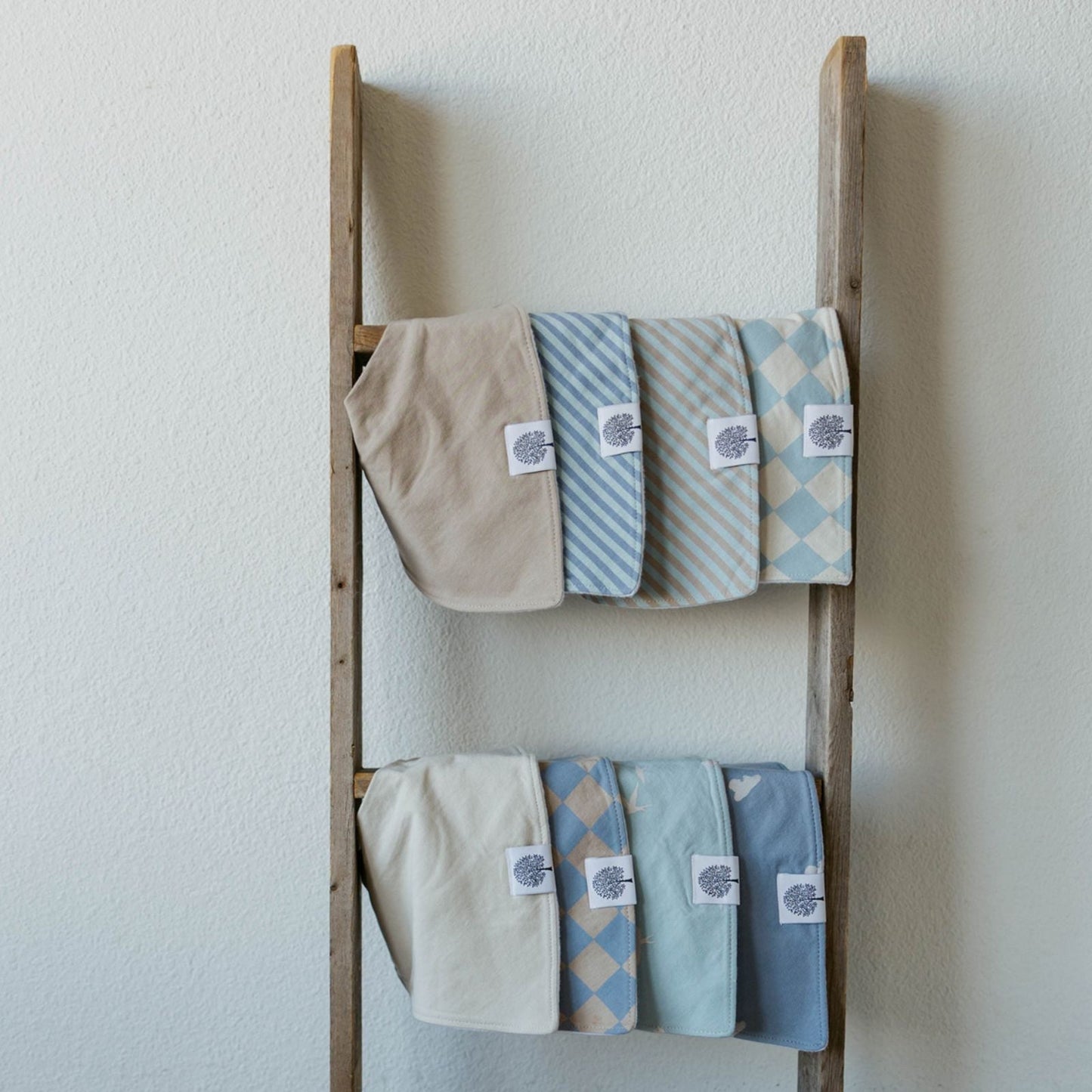 Cloud Bandana Bib Set (8 pack) by Parker Baby Co., product view 2