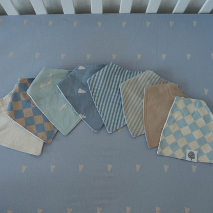 Cloud Bandana Bib Set (8 pack) by Parker Baby Co., product view 4