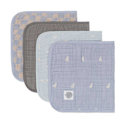 Cloud Set - Muslin Burp Cloths (4 Pack) by Parker Baby Co.