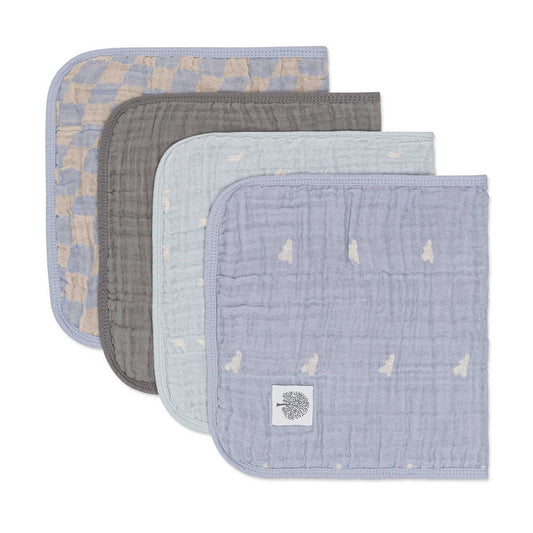 Cloud Set - Muslin Burp Cloths (4 Pack) by Parker Baby Co.