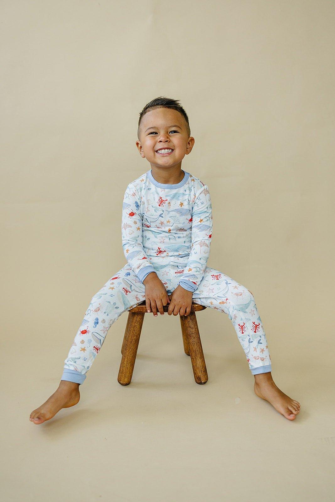 Coastal Cutie 2pc Modal Pajamas by Little Joy Co.