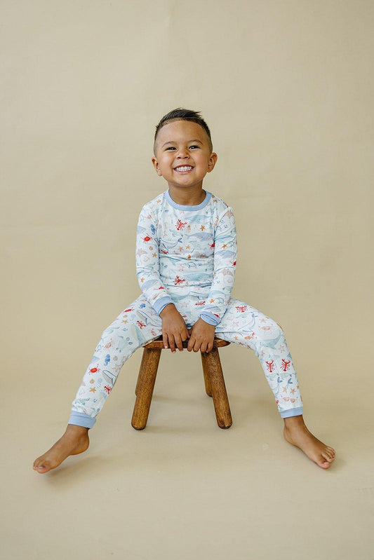 Coastal Cutie 2pc Modal Pajamas by Little Joy Co.