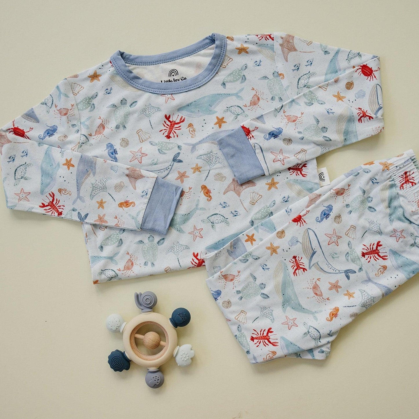 Coastal Cutie 2pc Modal Pajamas by Little Joy Co., product view 2