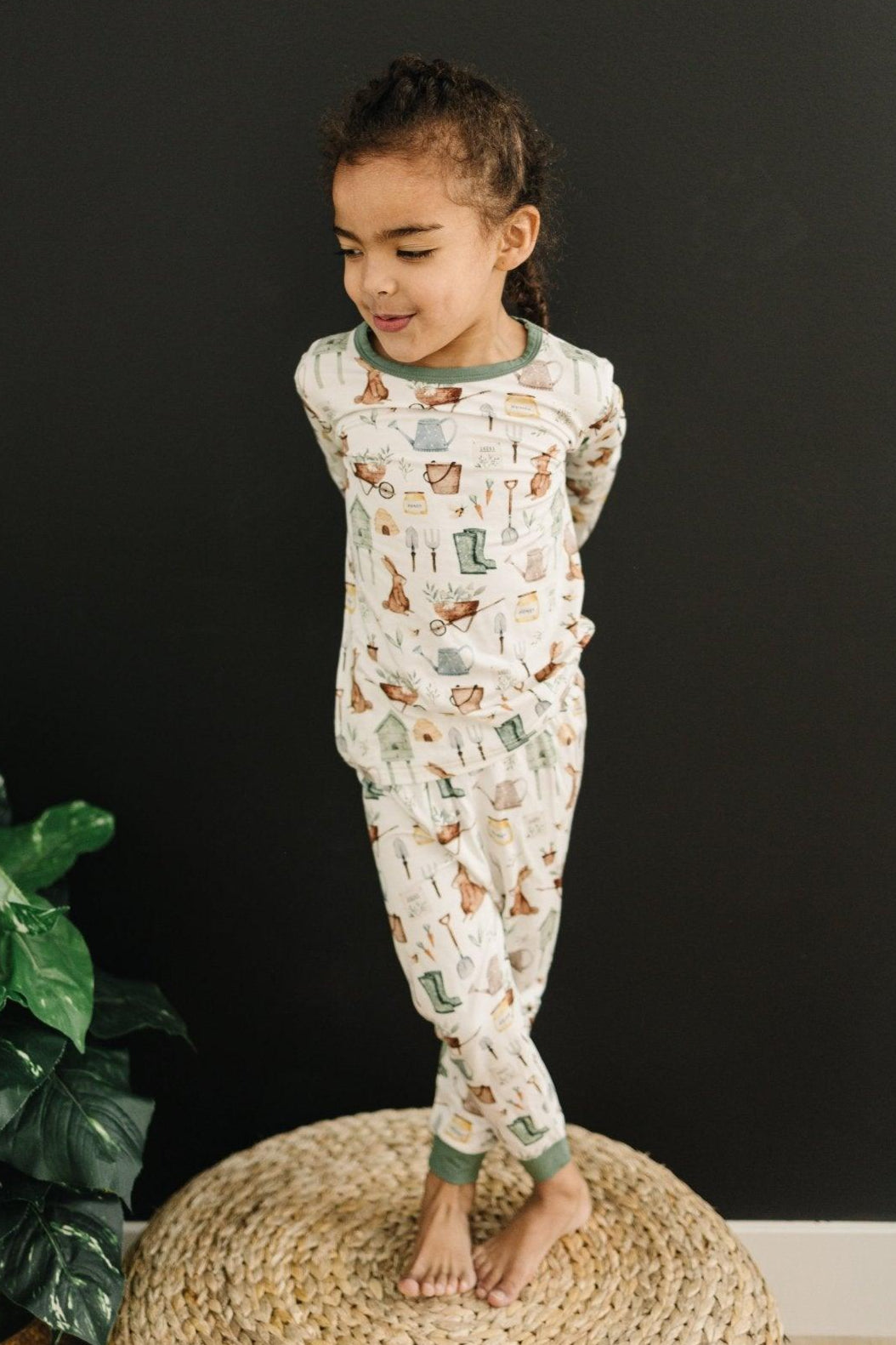 Cottontail Garden 2pc Bamboo Pajamas by Little Joy Co., product view 8