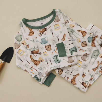 Cottontail Garden 2pc Bamboo Pajamas by Little Joy Co., product view 4