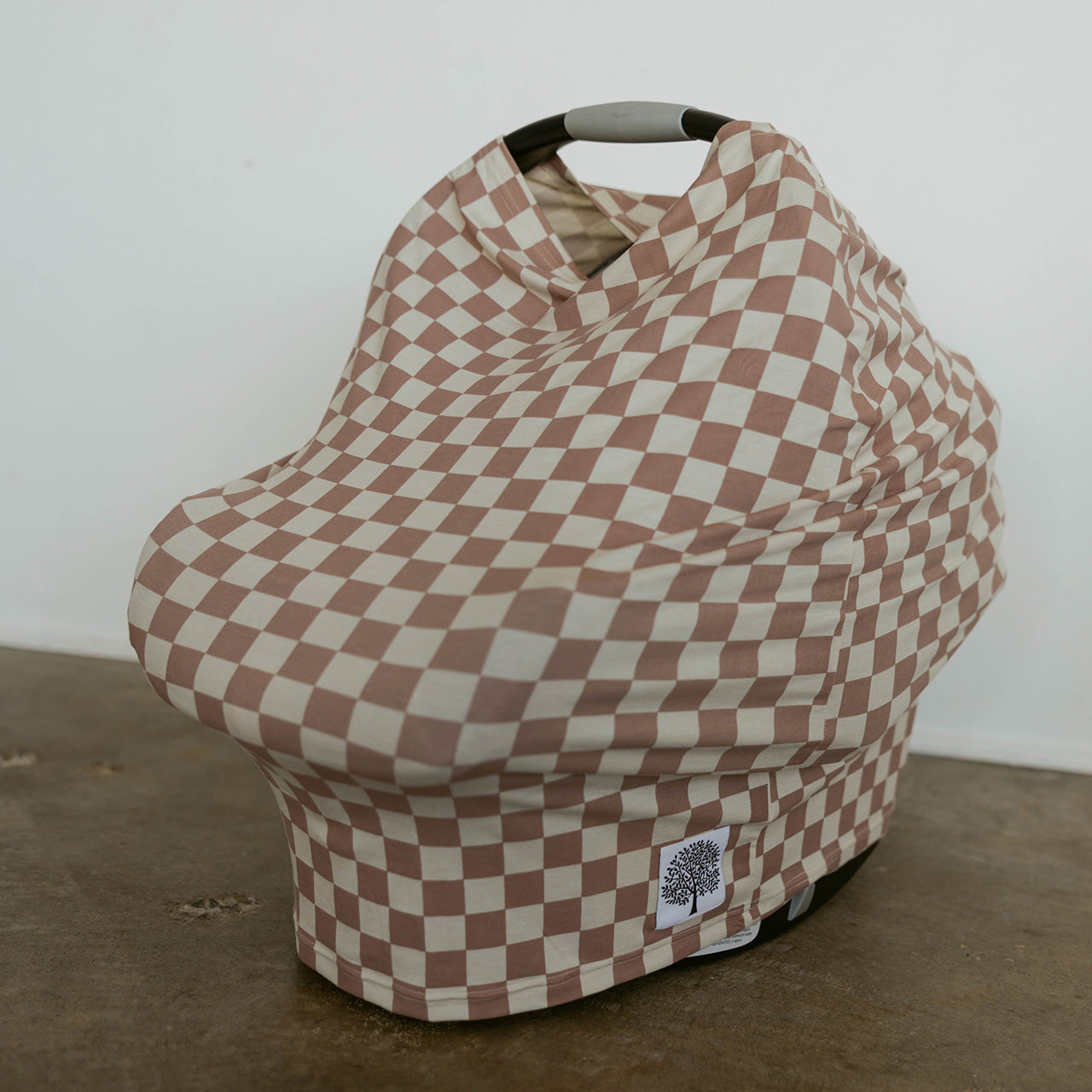 Multi-use Cover, Rosewood Checker by Parker Baby Co., product view 10