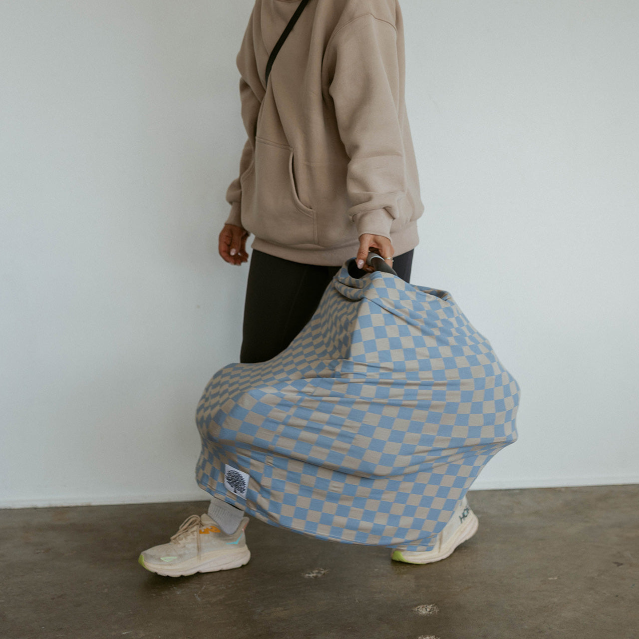 Multi-use Cover, Stormy Blue Checker by Parker Baby Co., product view 8