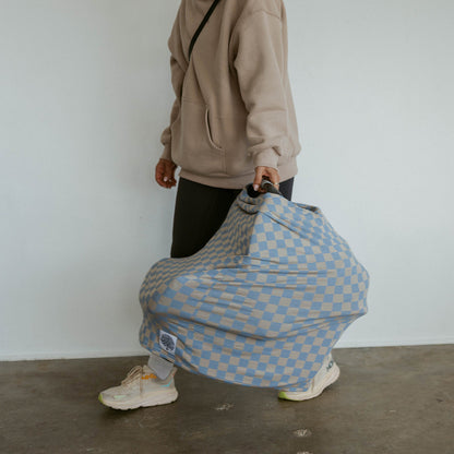 Multi-use Cover, Stormy Blue Checker by Parker Baby Co., product view 8