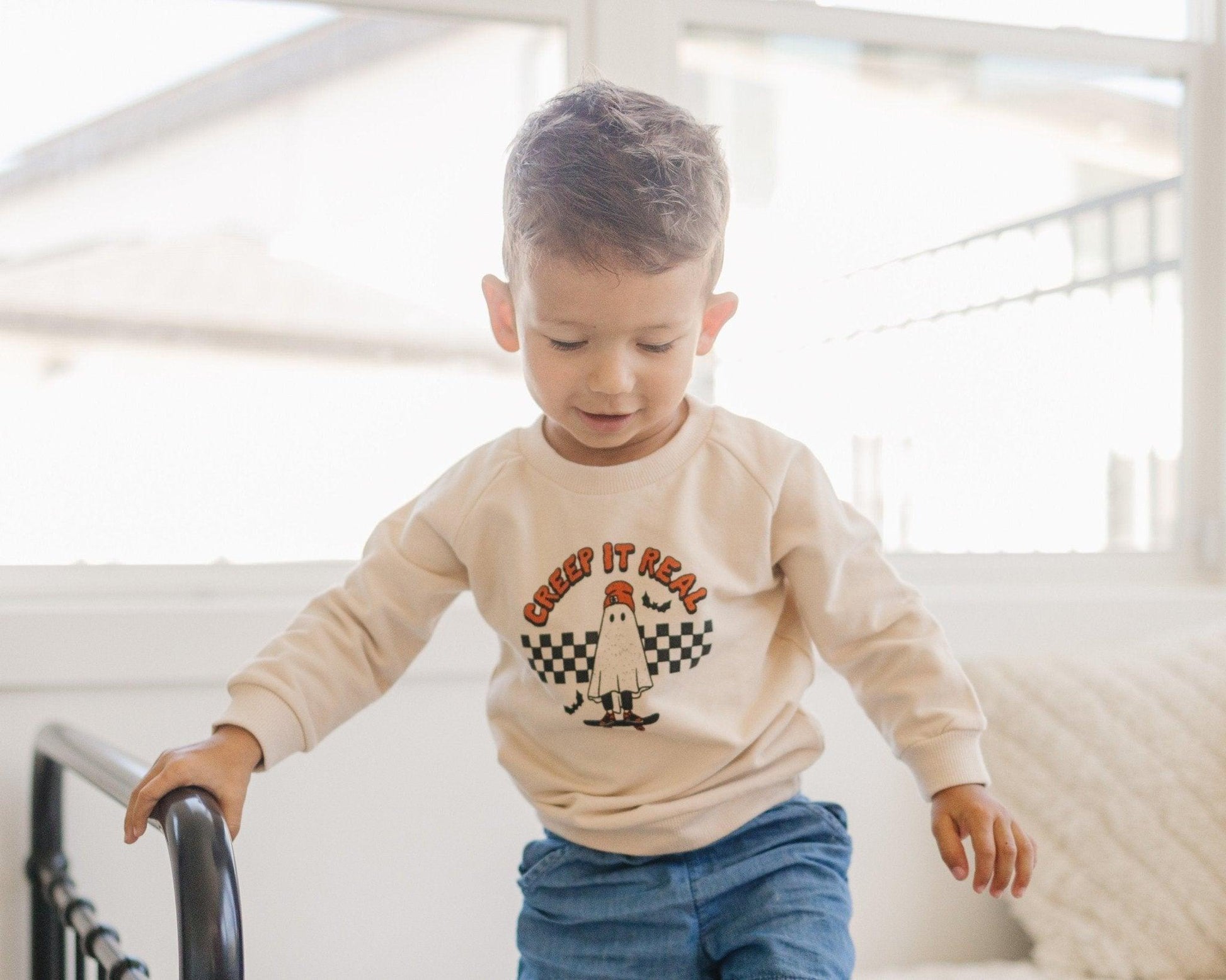Creep It Real Organic Cotton Crewneck Sweatshirt by Little Joy Co.