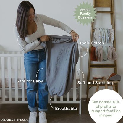 Crib Sheets by Parker Baby Co., product view 3