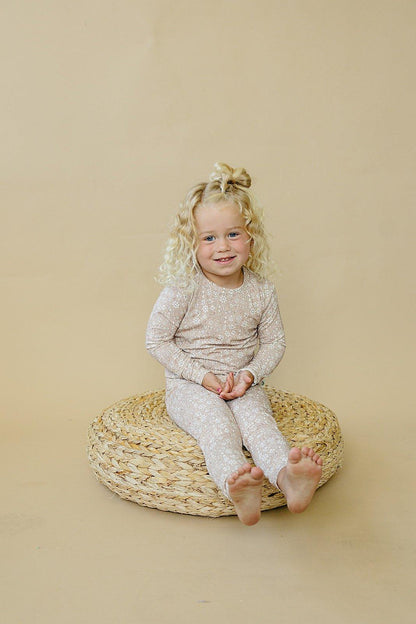 Dainty Ditsy 2pc Bamboo Pajamas by Little Joy Co., product view 4