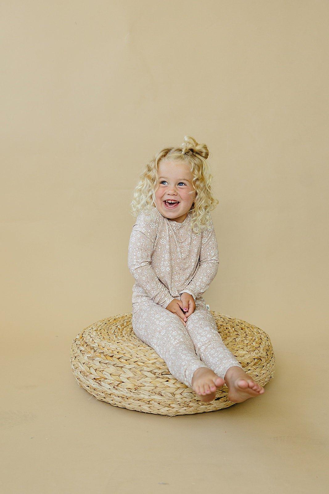 Dainty Ditsy 2pc Bamboo Pajamas by Little Joy Co., product view 5