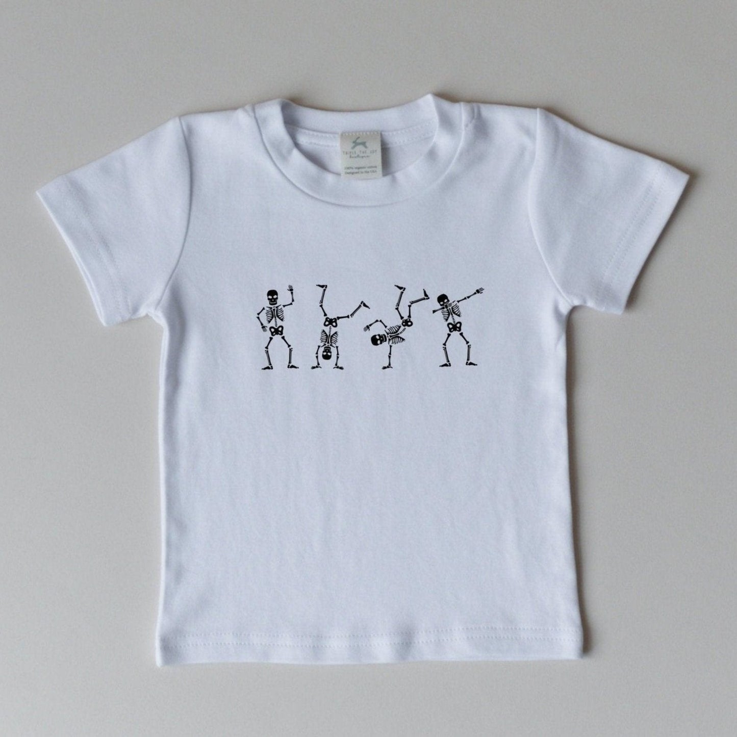 Dancing Skeletons Organic Cotton Tee by Little Joy Co.