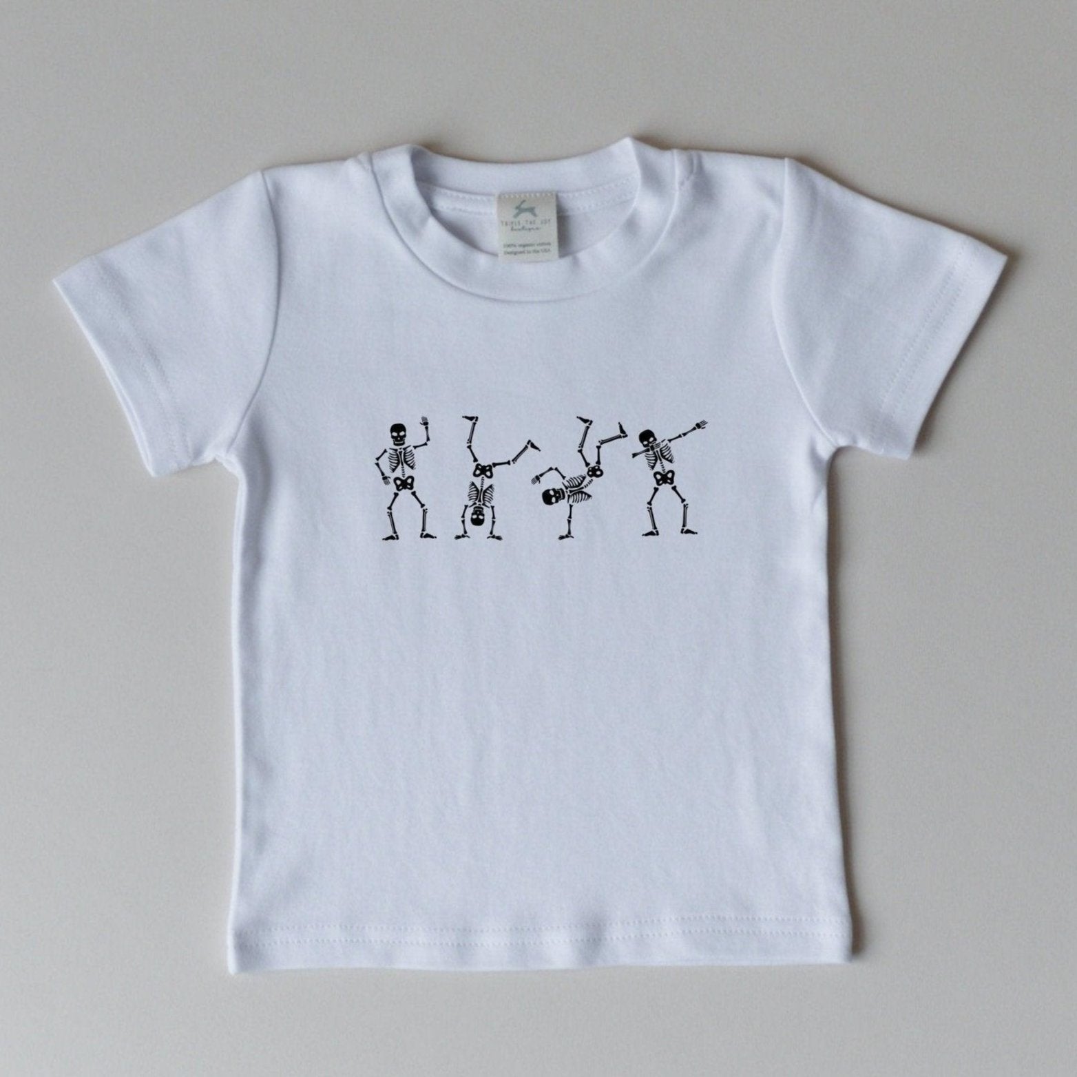 Dancing Skeletons Organic Cotton Tee by Little Joy Co.