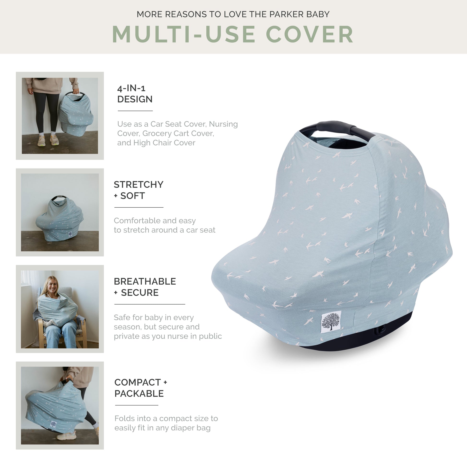 Multi-use Cover, Dove by Parker Baby Co., product view 3