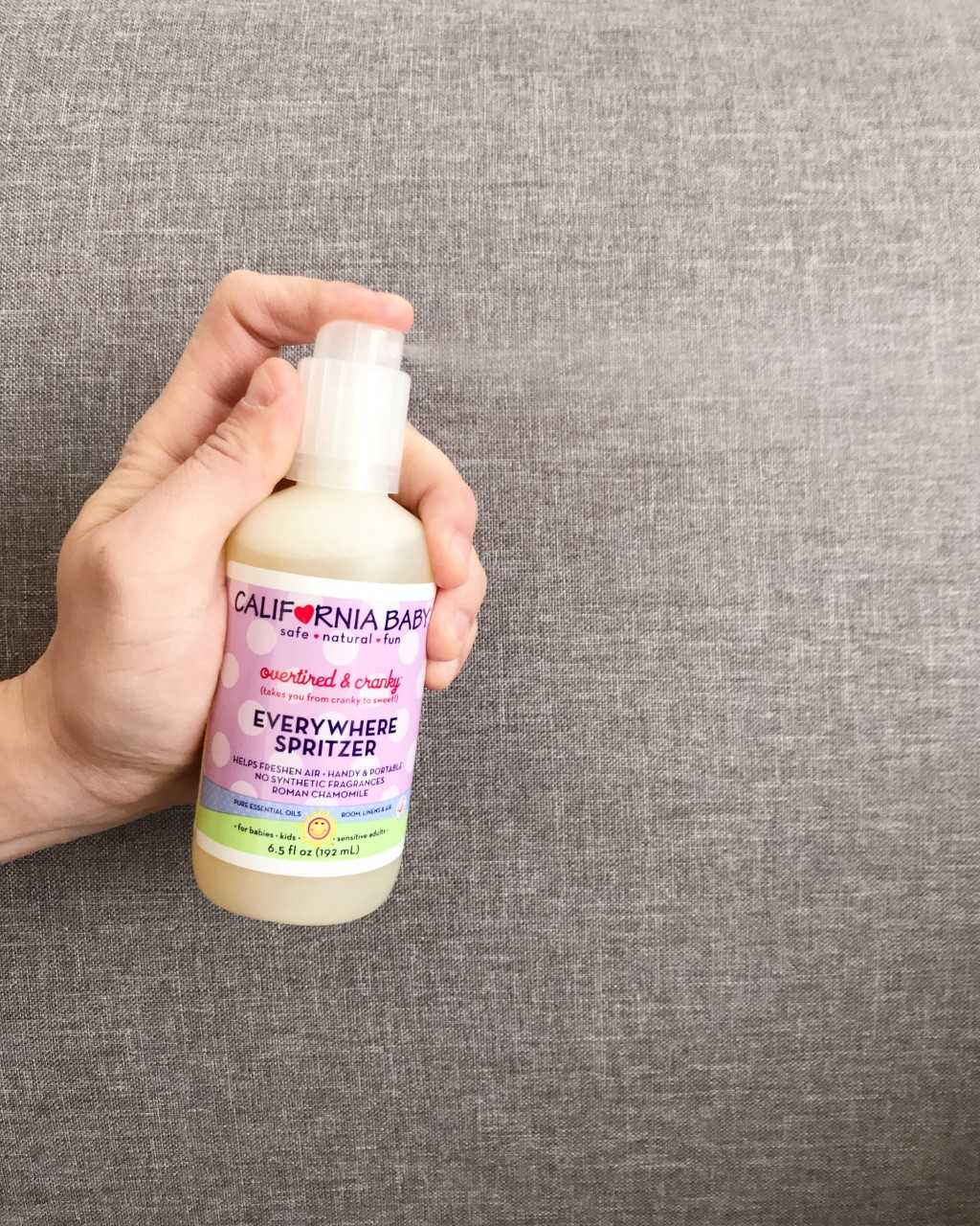 Overtired & Cranky™ Everywhere Spritzer by California Baby, product view 2
