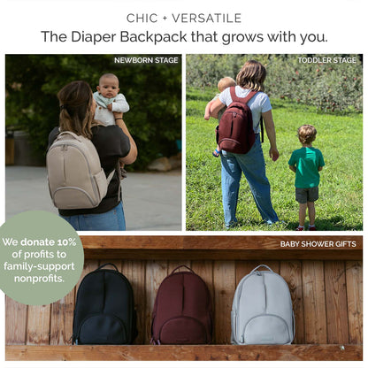 Parker Baby Co. Drift Lite Neoprene Diaper Backpack