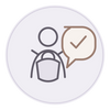 Certified babywearing expert support icon