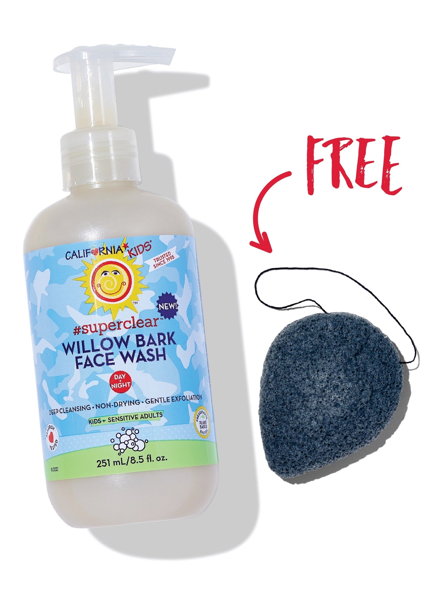 California Kids® #superclear™ Face Wash by California Baby, product view 3