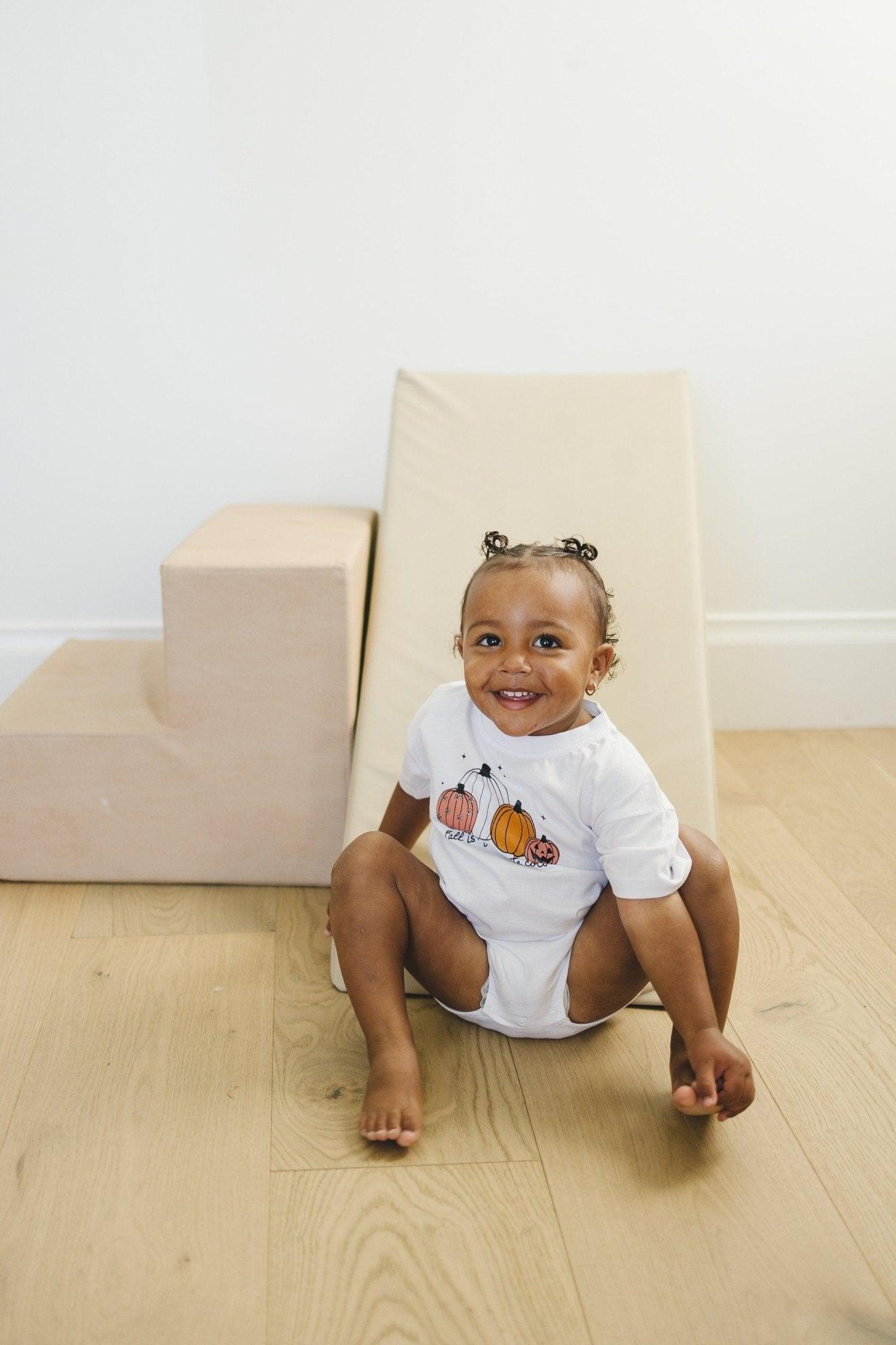 Fall Is My Favorite Color Organic Cotton T-Shirt Romper or Tee by Little Joy Co., product view 4