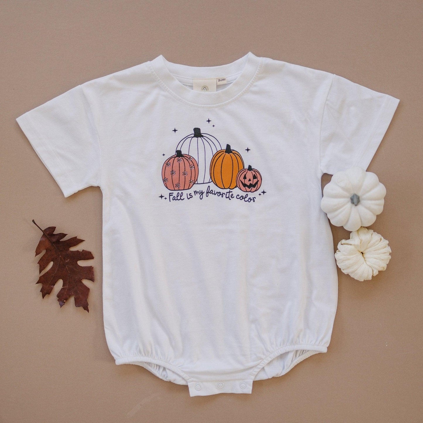 Fall Is My Favorite Color Organic Cotton T-Shirt Romper or Tee by Little Joy Co.