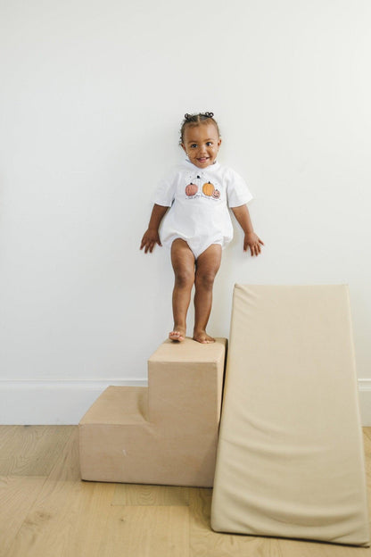 Fall Is My Favorite Color Organic Cotton T-Shirt Romper or Tee by Little Joy Co., product view 3