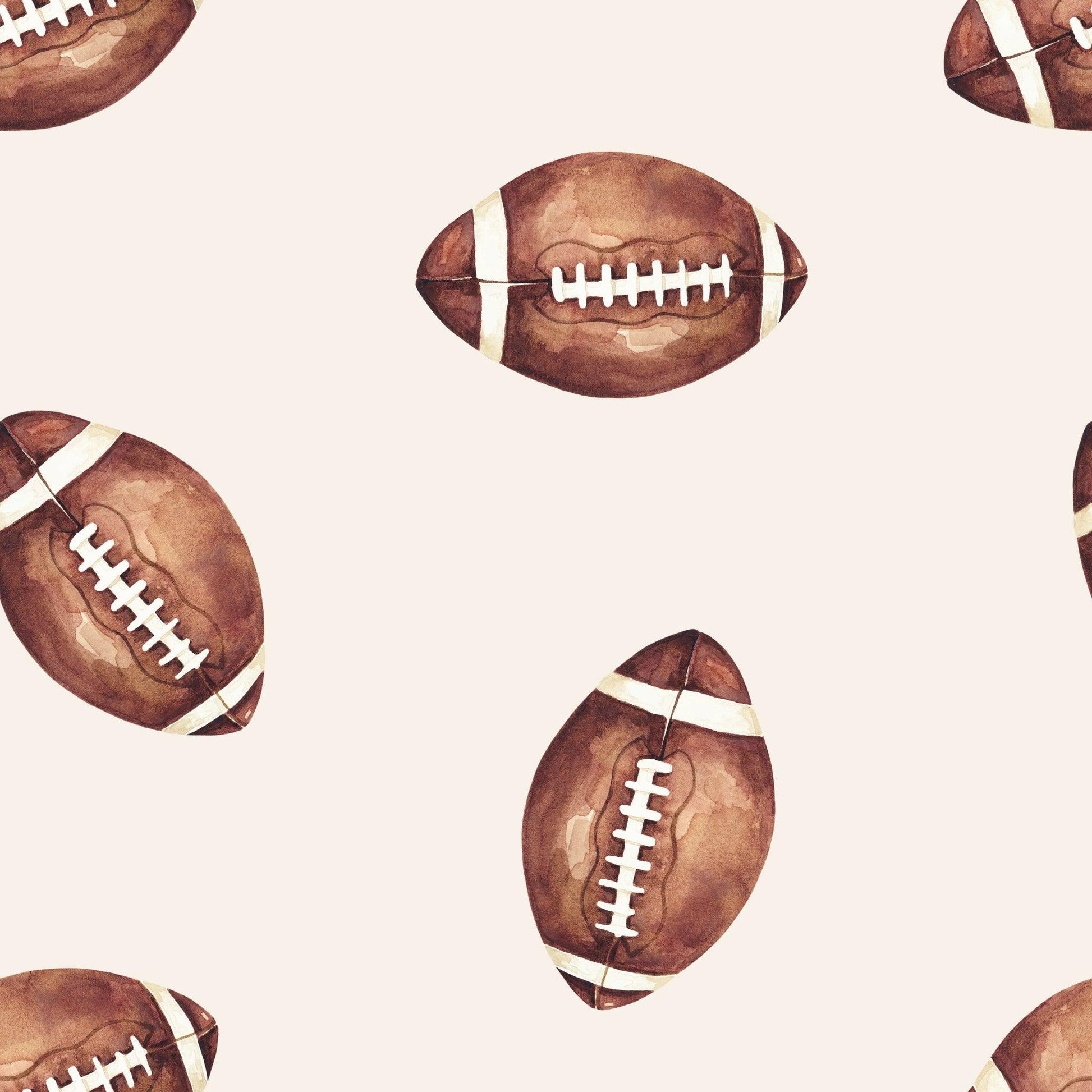 Football Print Quilted Bamboo Blanket - 1.0 Tog by Little Joy Co., product view 5