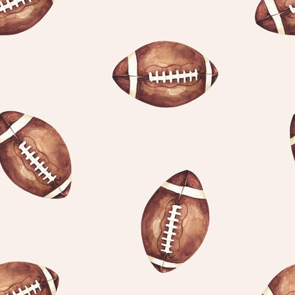 Football Print Quilted Bamboo Blanket - 1.0 Tog by Little Joy Co., product view 5