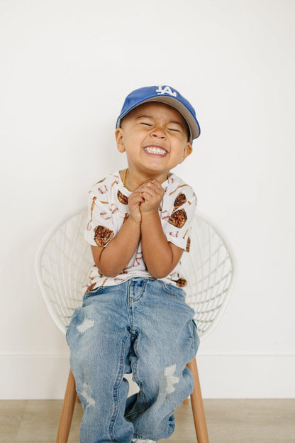 Grand Slam Bamboo Tee *Sizes 3/6m & Sz 6 Left by Little Joy Co., product view 8