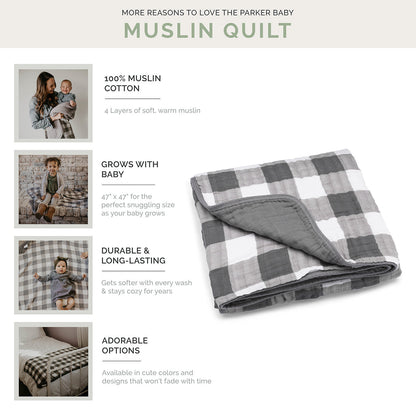 Gray Buffalo Quilt by Parker Baby Co., product view 4