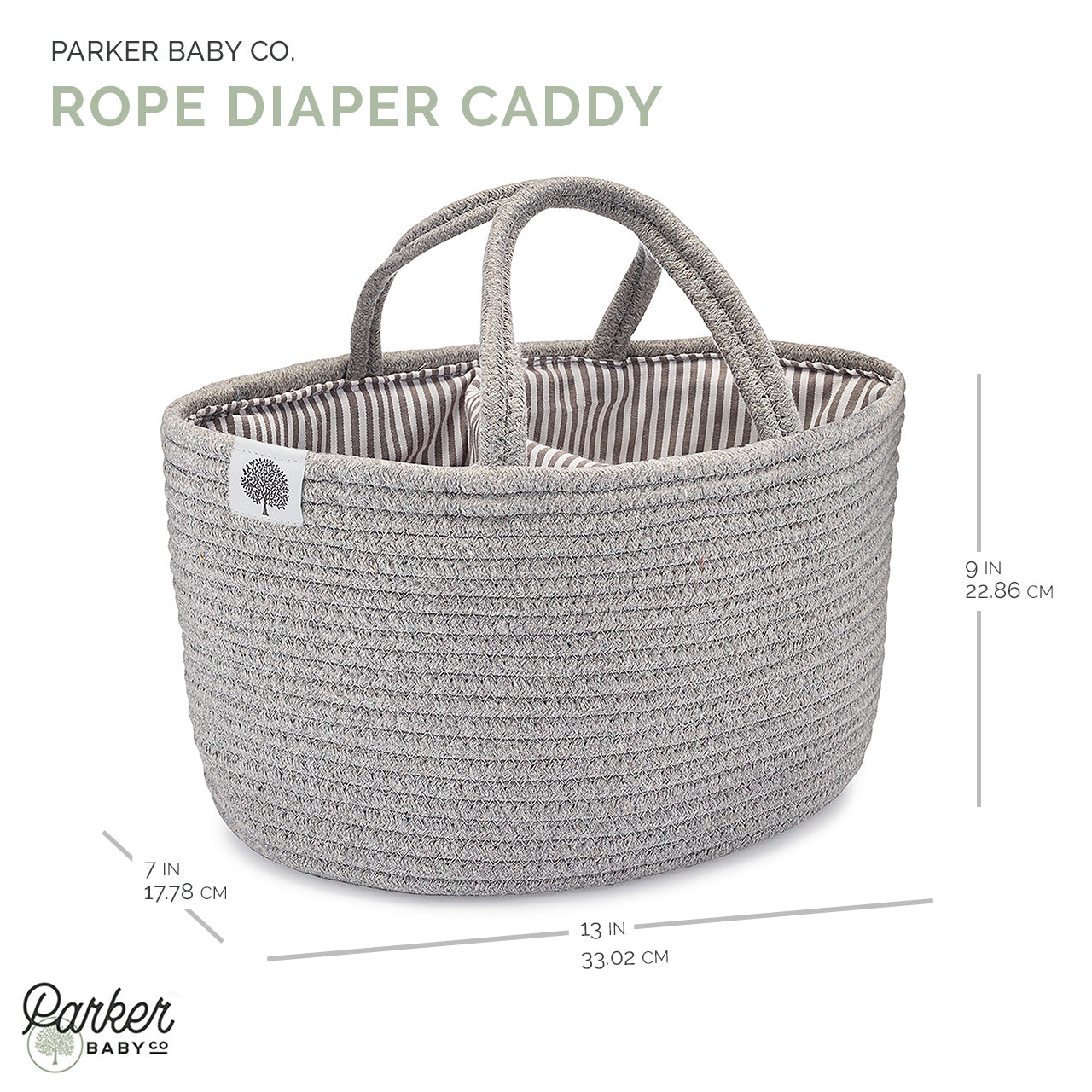 Rope Diaper Caddy by Parker Baby Co., product view 14