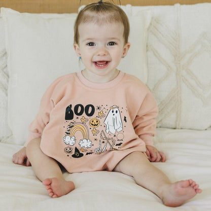 Halloween Sweatshirt Romper by Little Joy Co.