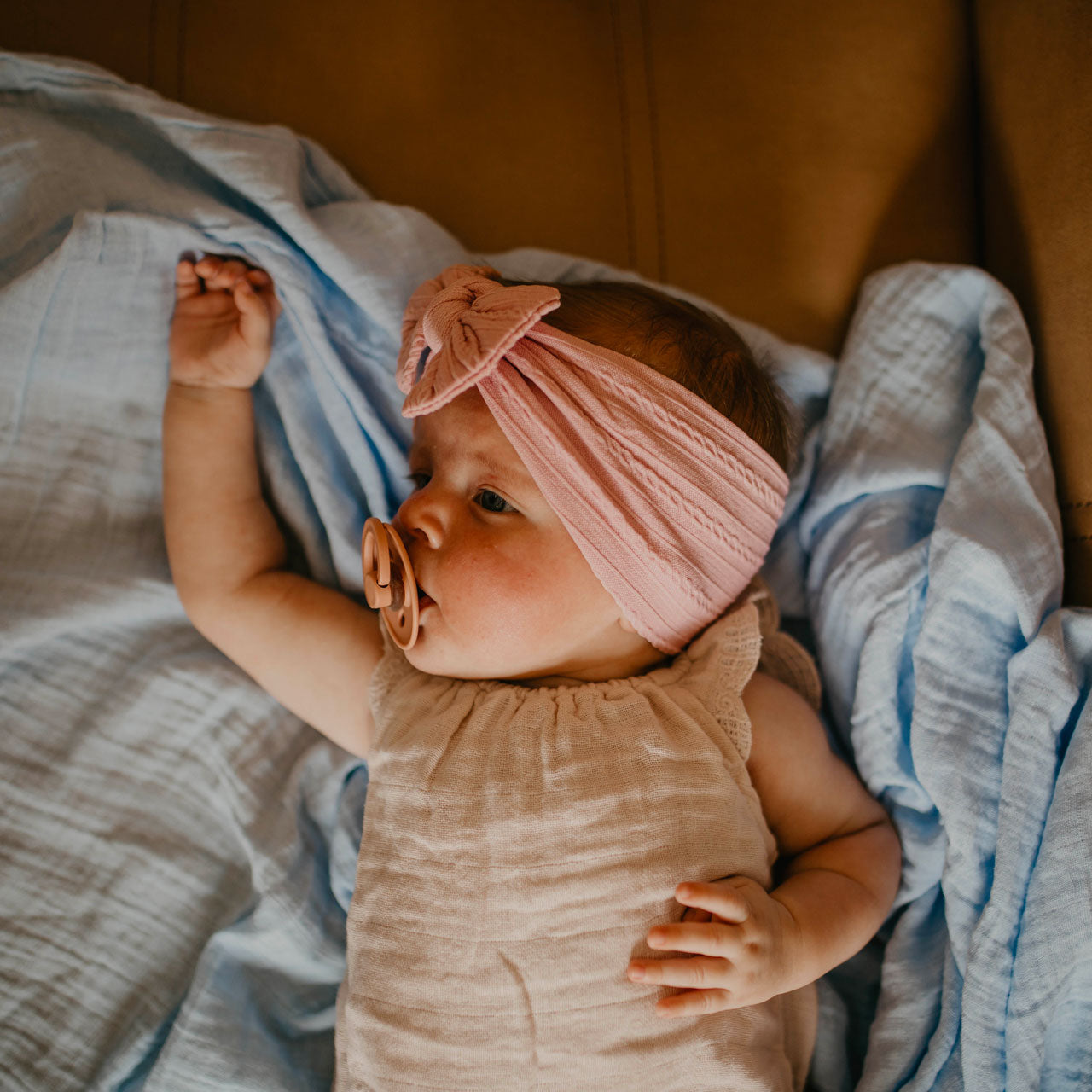 Matilda Set - Cable Knit Knotted Headbands - 5 Pack by Parker Baby Co., product view 13