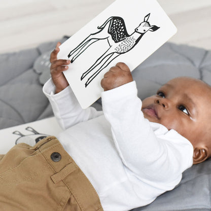 Wee Gallery Black and White Baby Art Cards – 6 Animal Cards