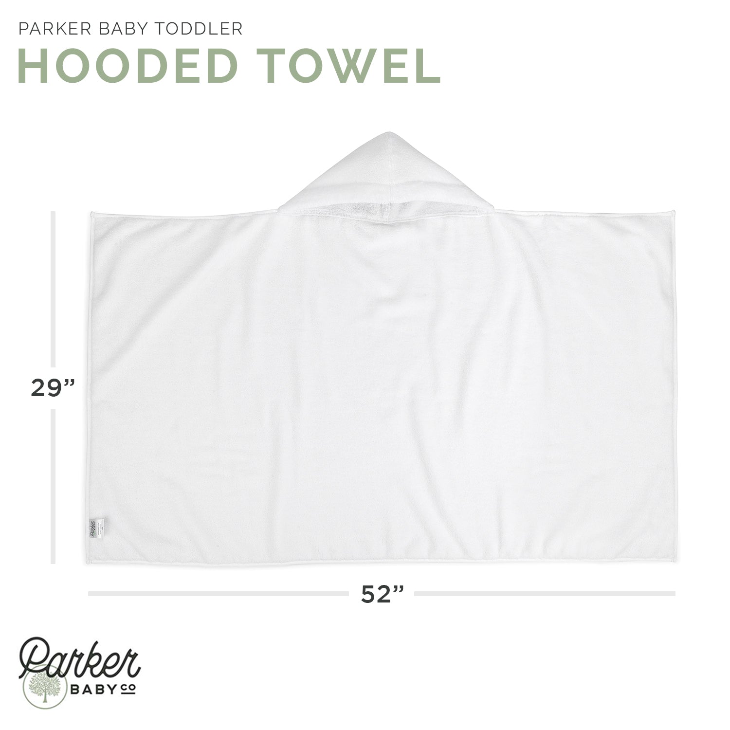 Hooded Bath Towel by Parker Baby Co., product view 8